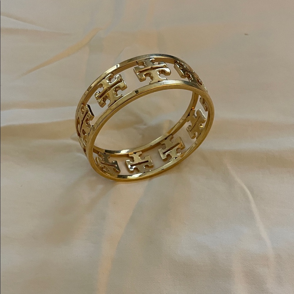 Tory Burch Gold Cut-Out Bracelet